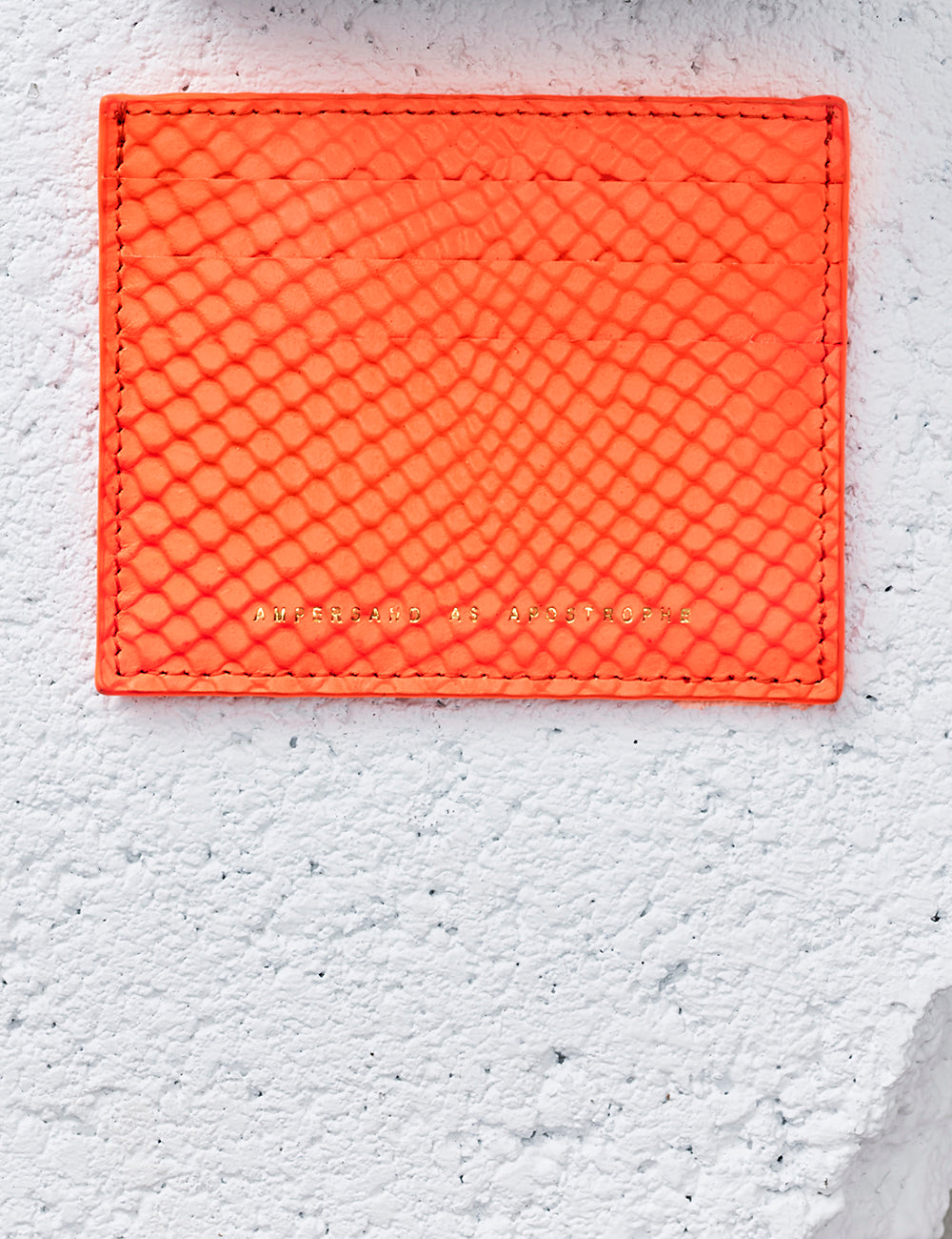 Card Wallet / Neon Orange Python