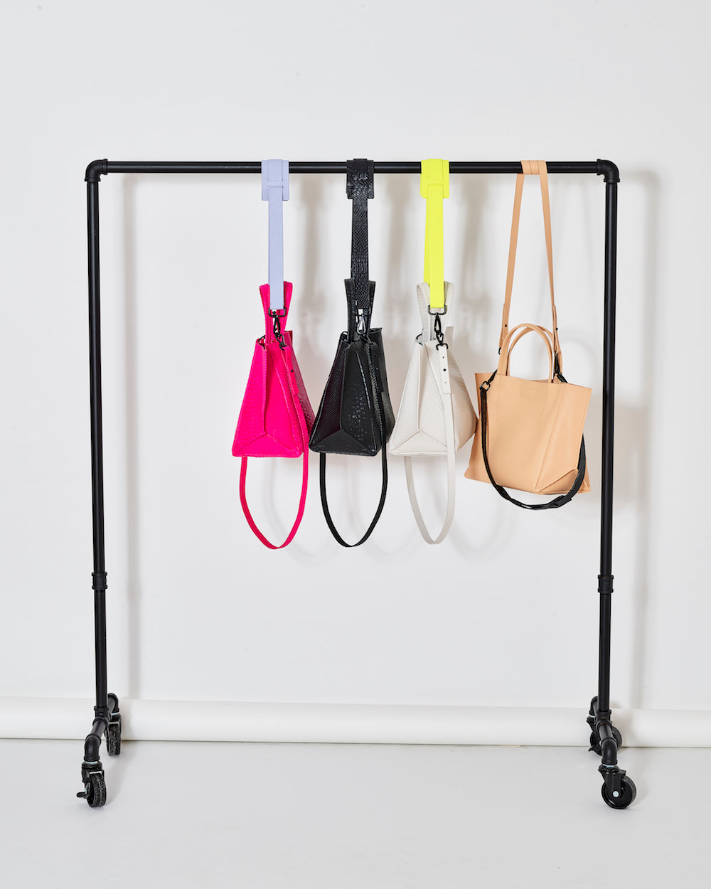 Leather Shoulder Strap / Neon Yellow