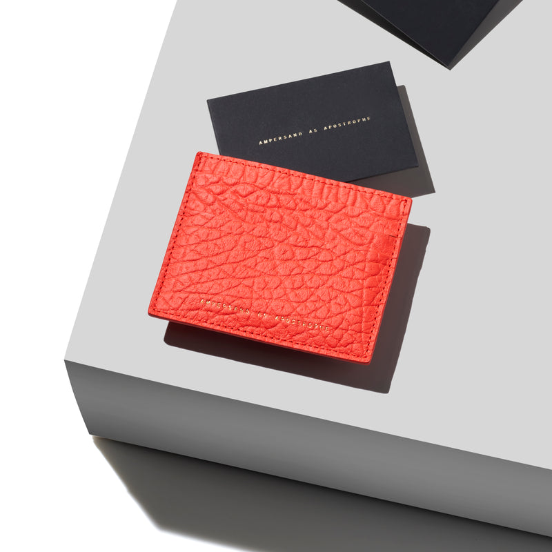 Card Wallet / POPPY RED BUFFALO