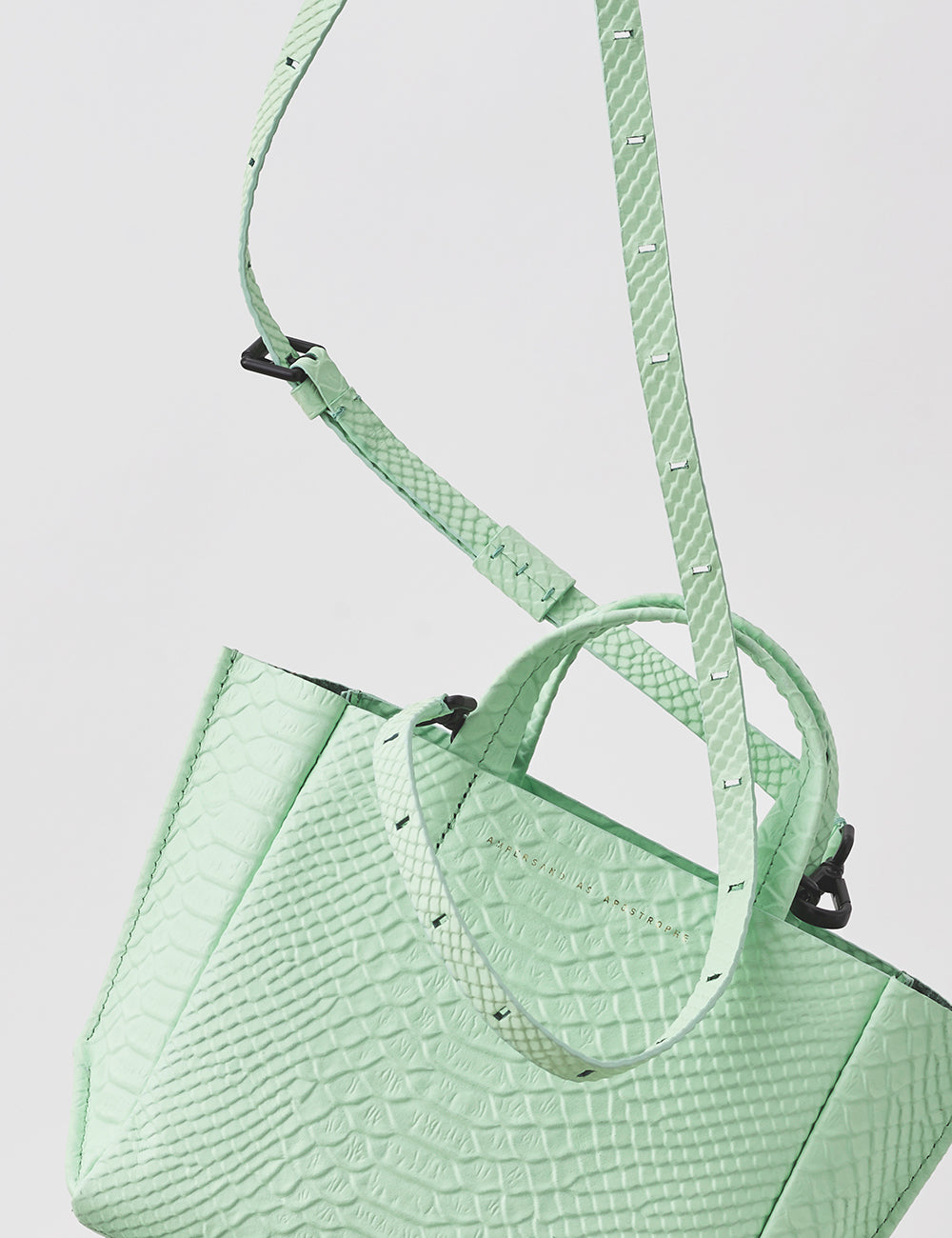 Micro-Tote / Mint Python