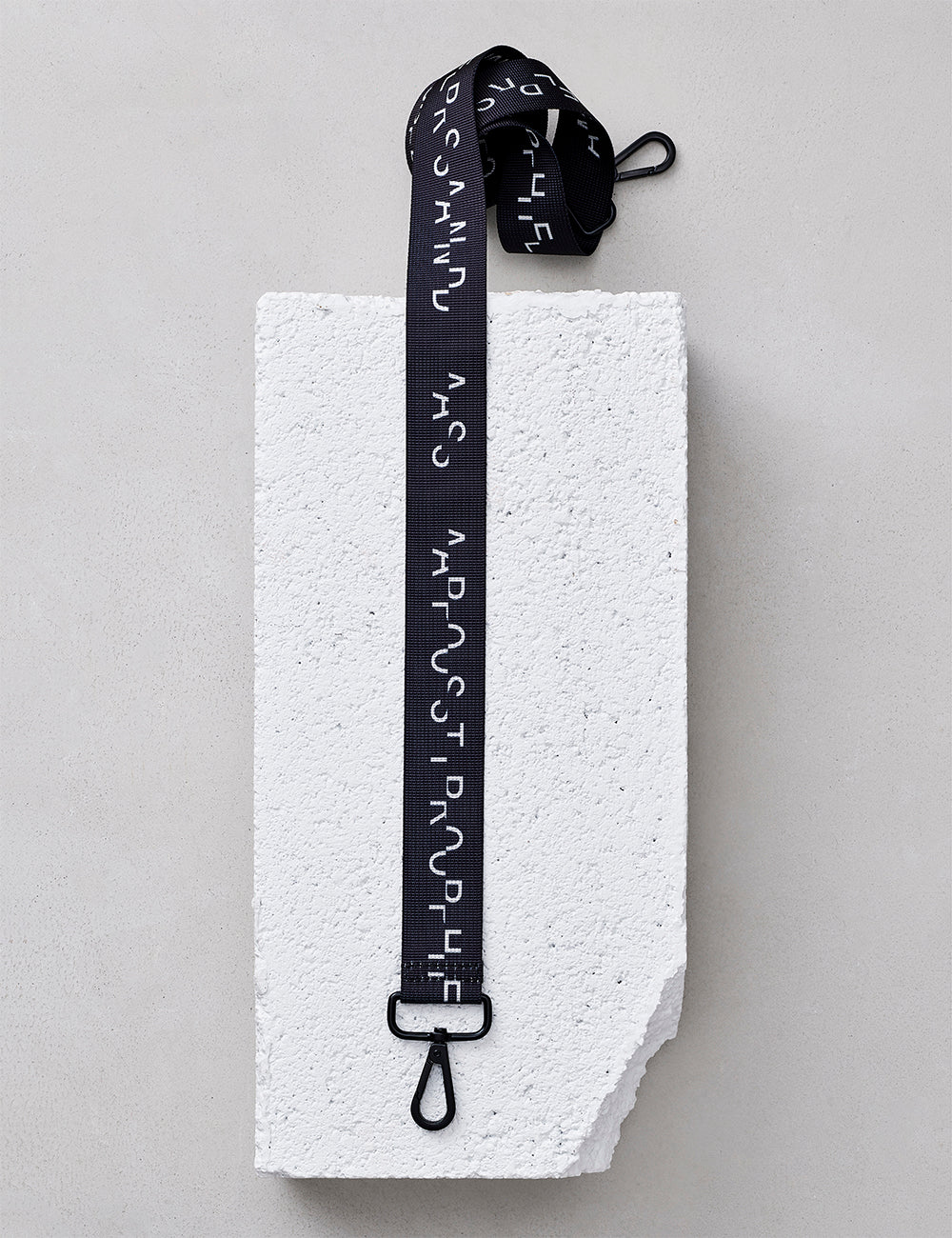 Nylon Strap / Black Logo Glitch