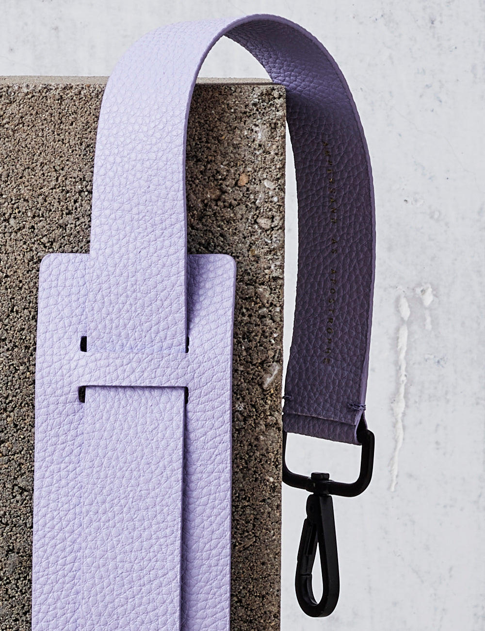 Leather Shoulder Strap / Lilac