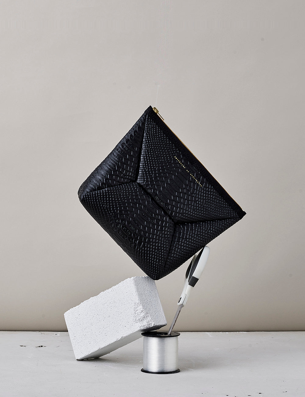 X-Pouch Clutch / Black Python