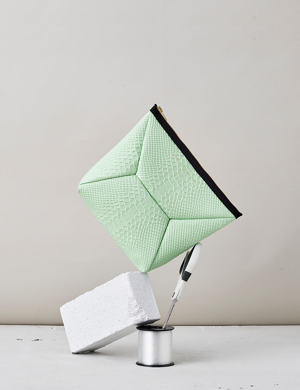 X-Pouch Clutch / Mint Python