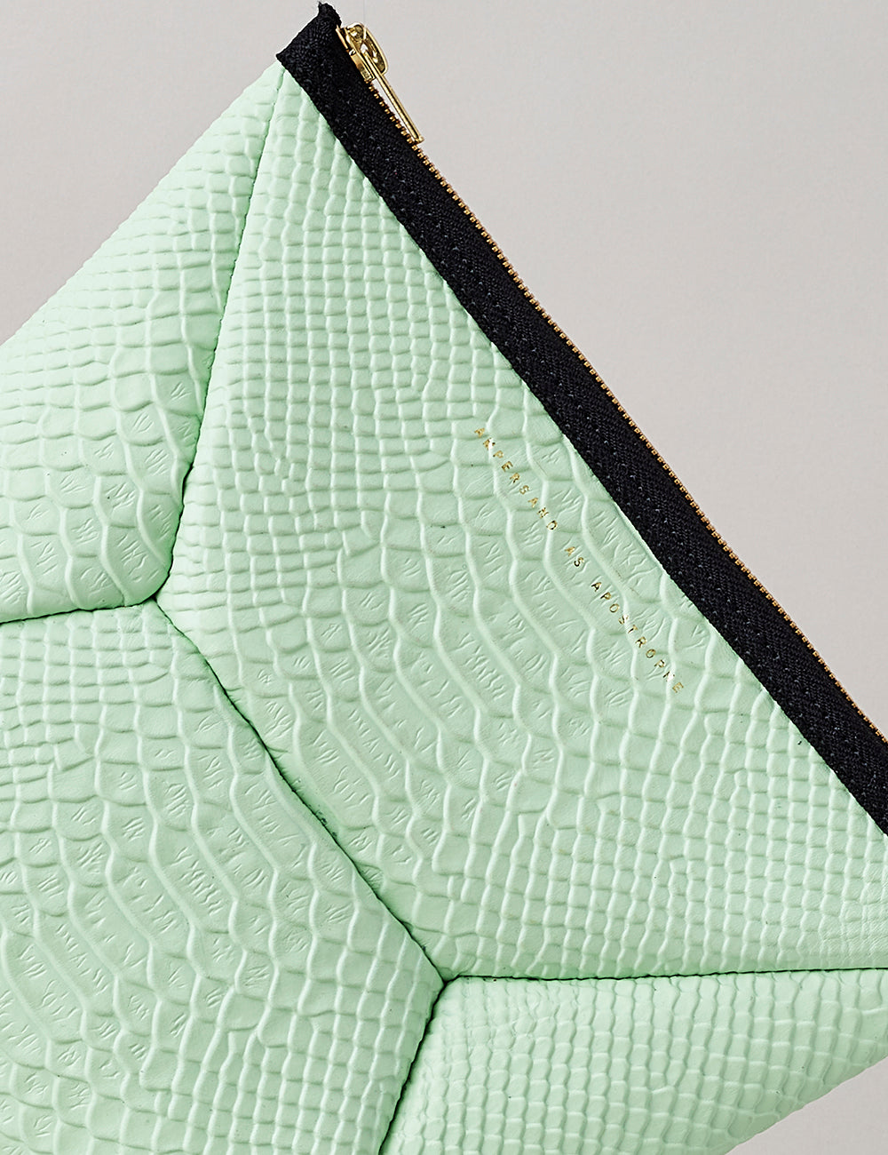 X-Pouch Clutch / Mint Python