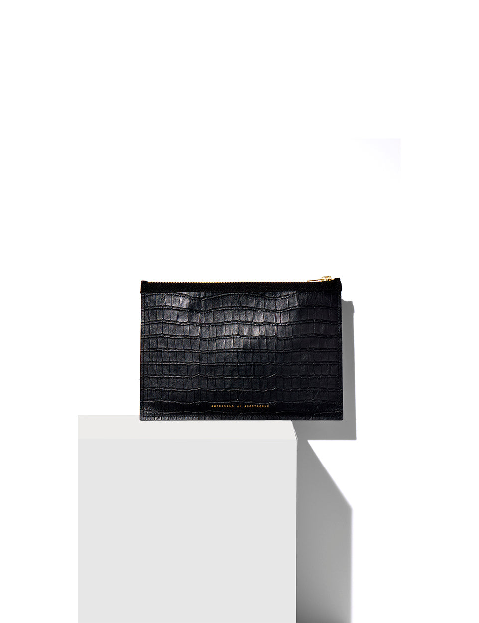 Sideways Tote / Black Croco